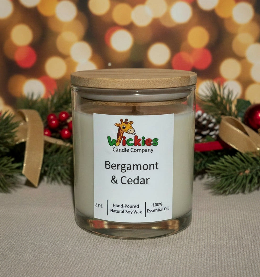 Bergamot & Cedar - 8oz candle